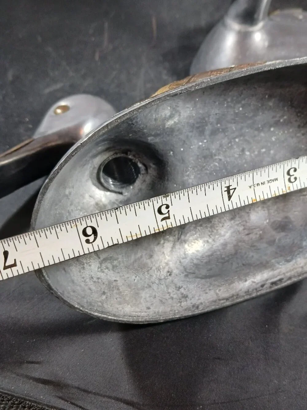 2 Vintage Duck Shape Pewter with Brass Inlay